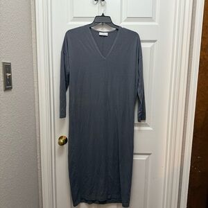 Bryn Walker  Gray V-Neck Dress